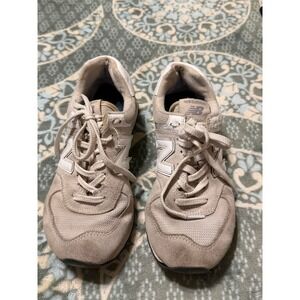 New Balance 574 Core Nimbus Cloud Grey Suede Sneakers